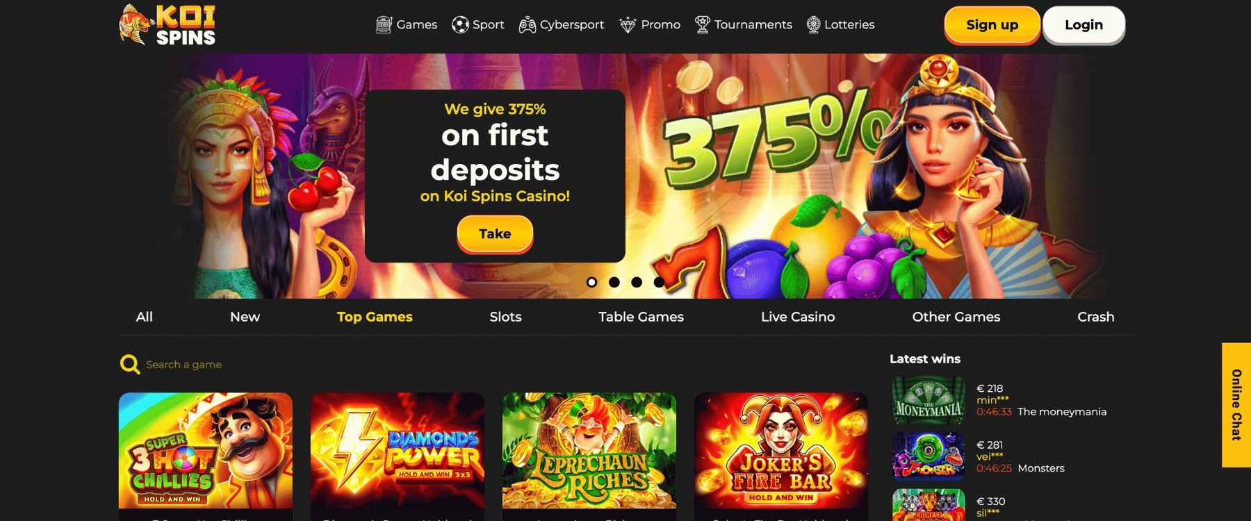Koi Spins Casino Non GamStop with top slots Koi Spins Casino Non GamStop