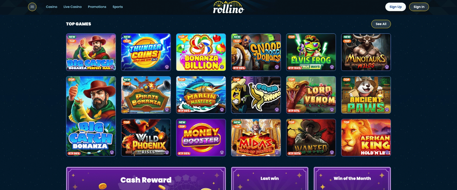Rollino Casino Non GamStop with big bonuses Rollino Casino Non GamStop